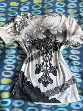 Y2K Romance Gothic Lace Top